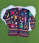 Design Options Philip Jane Gordon Embellished Fall Sweater Cardigan - Size MED