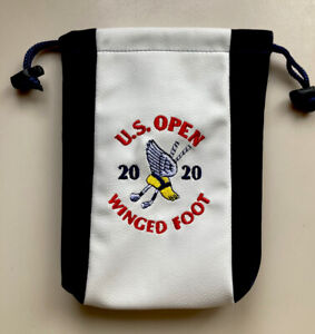  NEW Leather Golf Tee Valuables Tote bag 2020 US Open NWOT Winged Foot
