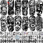 3D Realistic Temporary Tattoo for Men Women Adults Include Black Lion 72 Sheets