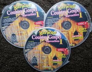 COUNTRY GOSPEL FAVORITES 3 CDG SET CHARTBUSTER HITS KARAOKE 50 SONGS CD+G 5102