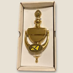Jeff Gordon Logo Brass Door Knocker Unused #24 complete in box 🚗 💨