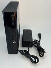 Microsoft Xbox 360 E Game Console - Black TESTED! No Controller Or HDMI