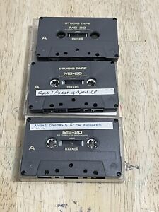 Lot of 3 Used Maxell Professional MS-20 Blank Cassette Studio Tape High