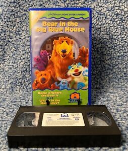 Bear In The Big Blue House Vol 1 VHS 1998 Blue Clamshell Jim Henson Kids
