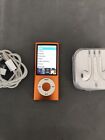 Apple iPod nano 5th Generation Orange (16 GB) New Battery New LCD