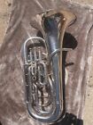 Silver Besson compensating euphonium BE967 with hard case