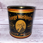 George Washington Cut Plug Tobacco Tin Vintage