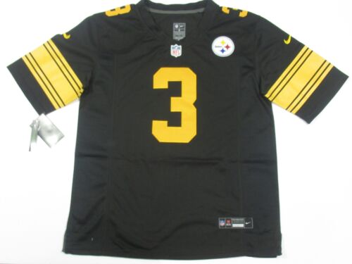 NWT Russell Wilson #3 Pittsburgh Steelers On-Field Men's Jersey Color Rush