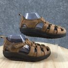 Skechers Sandals Womens 8 Shape Ups Fisherman Platform Wedge 11805 Brown Leather