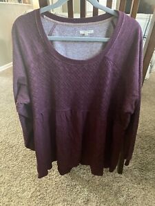 Womens Plus Size 3x Maurice’s Babydoll Sweater