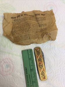 Magnificent Vintage Case XX Folding Pocket Knife T3105 Toledo Scale Unused