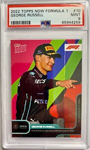George Russell 2022 Topps Now Formula 1 #10 PSA 9 First Podium for Mercedes🇬🇧
