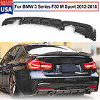 FOR BMW 3 SERIES F30 M-SPORT PERFORMANCE DUAL REAR DIFFUSER VALANCE CARBON FIBER (For: More than one vehicle)