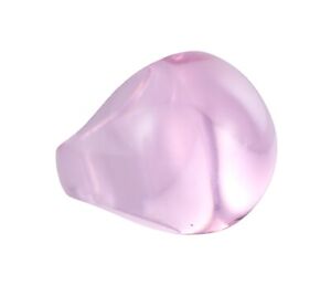 Lalique Gourmande Light Pink Crystal Ring 491