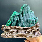 New Listing1.31LB Natural glossy Malachite transparent cluster rough mineral sample