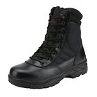 NORTIV 8 Men's Military Tactical Work Boots Side Zipper Leather Combat Boots