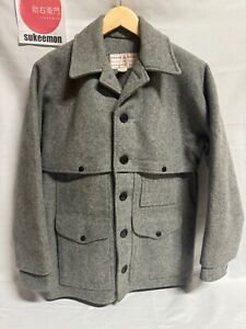 Filson Double Mackinaw Cruiser Jacket Gray Size 38 Made in USA Vintage Lot:83