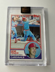 New Listing2022 Topps Archives Signatures Gene Tenace 1983 Buyback Auto /99 #515 Cardinals