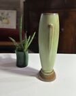 Frankoma Green Vintage Vase #43  Mid Century 8 1/4