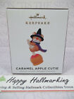 Hallmark 2021 Caramel Apple Cutie Miniature Ornament Halloween Mouse Witch