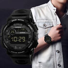 Mens LED Backlight Waterproof Sports Watch Digital Military Tactical Wristwatch