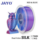JAYO 1.1KG 3D Printer Filament 1.75mm PLA+ SILK Dual Color Red/Blue