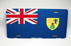 TURKS AND CAICOS FLAG METAL CAR NOVELTY LICENSE PLATE AUTO TAG