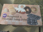 Wilton Doughnut & Twisted Long John 2 Piece Baking Pan Set New