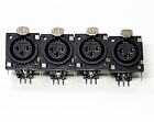 Switchcraft PQG3FRA112 XLR Connectors 3P, QC, PCB RECEPTACLE (4 Pack) NEW