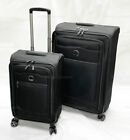 Delsey Black 2-piece Helium Softside Luggage Set Handle Damage