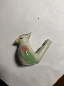 Vintage Water Bird Whistle Ceramic Porcelain  Bird