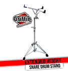 Extended Height Snare Drum Stand by GRIFFIN | Tall Adjustable Height Snare Stand