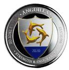 2020 1 oz Anguilla Dolphin Coat of Arms .999 Silver Coin PROOF Color Coin #A478