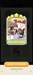 Monopoly Go 5 Star Card Sticker ⭐⭐⭐⭐⭐ Set 17 Melodic Haul