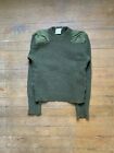 Vintage 80s British Army Sweater WoolGreen Size M