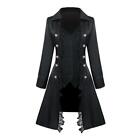 Vintage Steampunk Ladies Coat  Punk Jacket Gothic Long Sleeve Swallowtail Jacket