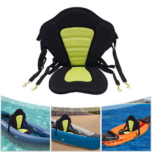 Padded Deluxe Kayak Seat Backpack Bag Back Canoe Backrest Adjustable W/Bag