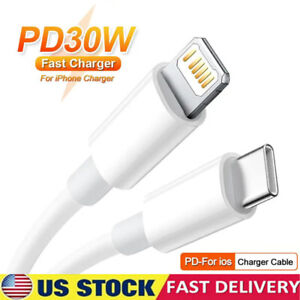 Fast Charger USB C Type-C Cord Charging Cable For iPhone 14 13 12 11 Pro Max XR