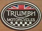 Triumph Motorcycles embroidered Iron on patch