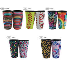 2 Iced Coffee Insulated Sleeves Cover Holder w/Strap Handle for 30OZ Tumbler Cup
