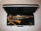 SELMER BUNDY II ALTO SAXOPHONE + CASE - UGLY, BUT IN GOOD PLAYING CONDITION