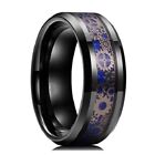 8 mm Stainless Steel Men's Ring Steam Punk Gears Wedding Band Collection 7 - 13