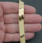 Real 10K Solid Yellow Gold Shiny High Polished 9.6mm Herringbone Bracelet 7