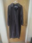 London Fog Vintage Long Rain Coat Trench Jacket  Petite Size 6 Reg Womens black