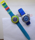 Lot of 2 SCUBA Swatch-Watches    EXCELLENT   Vintage L@@K WOW