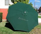 Patio Umbrella Top Canopy Replacement Cover fit 9 ft 8 ribs GREEN Color