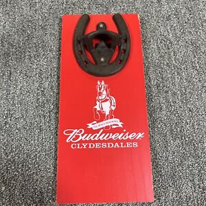 Budweiser Clydesdales wall mount horse shoe bottle opener Plaque
