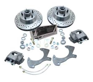 1957-72 FORD Galaxie Full size Ford Cars Disc Brake Kit Drilled/ Slotted Rotors (For: More than one vehicle)