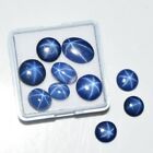 Natural 6 Rays Blue Star Sapphire Mix Shape Loose Stones (5mm - 15mm) Choose