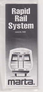 ATLANTA         -     Subway     June, 1998       Timetable  and Map    ( MINT )
